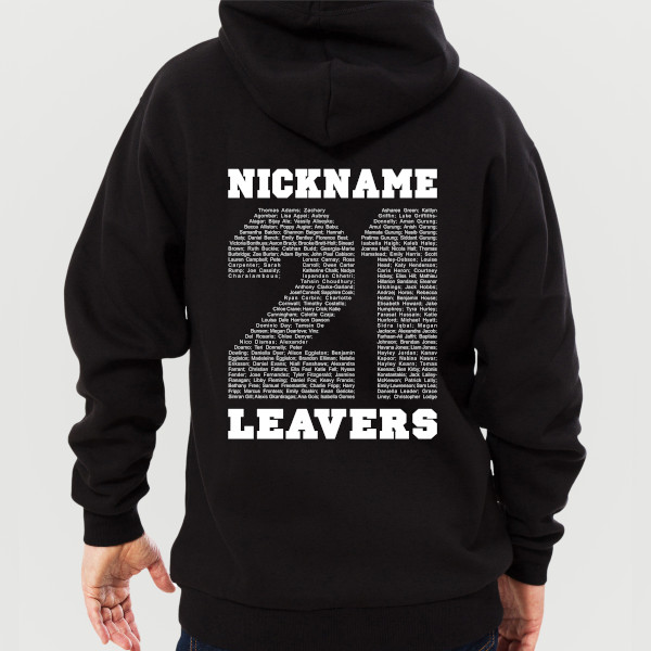 MOXIE Personalised leavers hoodies for schools, colleges and universities