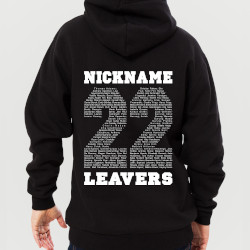 Leavers hoodie: Nickname above Names in Year (thumbnail)