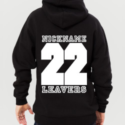 Leavers hoodie: Nickname above Plain Year (thumbnail)