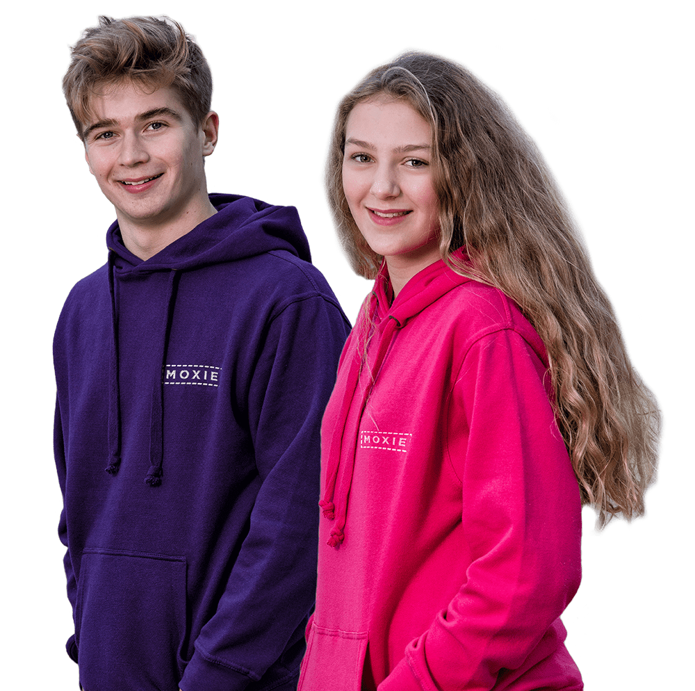 MOXIE - Leavers hoodies, created together online